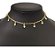 Colar Chocker Pedra Zirconia Coração F. Ouro 18k Semi Joia - Imagem 1