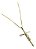 Colar Cruz Crucifixo Jesus Zirconia Dourado F. Ouro 18k - Imagem 4