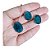 Conjunto Colar E Brinco Zirconia Fusion Tiffan Oval Verde - Imagem 5