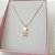 Colar Menino Pedra Zirconia Dourado F. Ouro 18k Semi Joia - Imagem 2