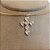 Colar Chocker Cruz Crucifixo Pedra Zirconia Folheado A Ouro - Imagem 3