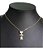 Colar Pingente Menininha Pedra Zirconia Dourado Folheado 18k - Imagem 4