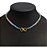 Colar Infinito Pedra Cristal Colorido F. Ouro18k Dourado - Imagem 3
