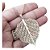 Colar Folha Arabesco Renda Folheado A Ouro 18k Semi Joia - Imagem 3