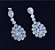Brinco Noiva Pedra Zirconia Prata Festa Debutante Luxo - Imagem 8