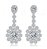 Brinco Noiva Pedra Zirconia Prata Festa Debutante Luxo - Imagem 9