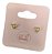 Brinco Infantil Pequeno Coração Pedra Zirconia F. Ouro 18k - Imagem 2