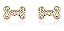Brinco Infantil Pequeno Dourado Pedra Zirconia Antialérgico - Imagem 1
