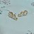Brinco Ear Cuff Pedra Zirconia Gota Dourado Festa Folheado - Imagem 5