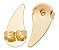 Brinco Ear Cuff Noiva Pedra Zirconia Triangulo Folheado 18k - Imagem 3