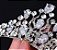 Coroa Tiara Cabelo Noiva Prata Zirconia E Strass Princesa - Imagem 3