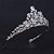 Coroa Tiara Cabelo Noiva Prata Zirconia E Strass Princesa - Imagem 2