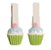 Prendedor Decorado Cupcake Verde Claro Jogo com 6 un - Ref 1421202 Cromus - Imagem 1