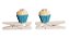 Prendedor Decorado Cupcake 3D Azul - Jogo com Un - Ref 1421228 Cromus - Imagem 1