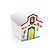 Cachepot Decorativo Festa Junina Igreja - 8X8X7cm com 8 un - Cromus 23011747 - Imagem 1