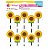 Palito Decorativo Girassol com 10 Unidades - NC Toys - Imagem 1
