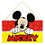 Placa Decorativa de MDF 2 Placas Mickey Mouse - Grintoy - Imagem 1