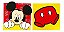 Quadro Decorativo de MDF Relevo Mickey Mouse com 2 Un - Grintoy - Imagem 1