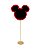 Mini Lousa Decorativa Com Haste Silhueta Mickey Mouse - Grintoy - Imagem 1