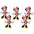 Micro Personagem Decorativo de E.V.A Minnie Mouse com 6 Un Ref 9019 Piffer - Imagem 1