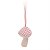 Cogumelo Decorativo Xadrez Vermelho e Branco Patchwork Color com 1 un - Cromus 1012171 - Imagem 1
