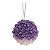 Bolas de Natal Craquelada Roxo e Branco 8cm Jogo com 6 Un - Ref 1214091 Cromus Natal - Imagem 1