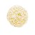 Bola de Rattan Branca com Glitter 7,5cm - Cromus 1211991 - Imagem 1