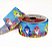 Fita de Gorgurão Estampada Tubarão Colorido Fundo do Mar - FITA REF 4650/9 - 10 MTS - Gitex - Imagem 1
