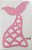 Painel Decorativo Silhueta Cauda da Sereia Rosa 39x59cm - Duplart - Imagem 1