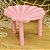 Banquinho Decorativo de Madeira Concha Sereia P 18x16,5x10 - Cromus 27010127 - Imagem 1