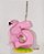 Vela de Biscuit com Aplique de Flamingo - Num 6 - Velas Kids - Imagem 1