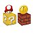 Caixa Cubo Com Aplique Festa Super Mario Bros - 6x6x6cm com 8 un - Cromus 23010885 - Imagem 1