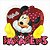 Painel Decorativo deE.V.A Glitter Parabéns Minnie Vermelha Ref 301060 Piffer - Imagem 1