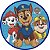 Painel Decorativo Redondo de T.N.T Patrulha Canina 1x1mts - Ref 351059 Piffer - Imagem 1