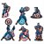 Kit Painéis Impressos Festa Capitão América - Vingadores - Com 6 Itens Ref 331038 Piffer - Imagem 1