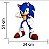 Painel Decorativo de E.V.A Sonic 34x51cm - Festa Sonic - Ref 357021 Piffer - Imagem 1