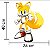 Painel Decorativo de E.V.A Tails 34x48cm - Festa Sonic - Ref 357023 Piffer - Imagem 1