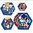 Enfeite Decorativo Quadrinhos de E.V.A Festa Sonic com 4 Un- Ref 357029 Piffer - Imagem 1