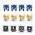 Aplique Impresso Decorativo Sonic com 12 Un - Ref 357004 - Piffer - Imagem 1