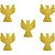Aplique Decorativo de E.V.A Glitter Anjo com 5Un - Ref 102003 - Piffer - Imagem 1