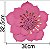Painel Decorativo Floral Camélia G Rosa Bebe com Metalizado 01 Unidade - Ref 110070 Piffer - Imagem 1
