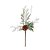 Galho com Folhas, Frutas e Pinhas Branco e Verde 30cm - Galhos Curtos- Ref 1200187 Cromus - Imagem 1
