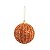 Bola de Natal com Listras Verticais Cobre 8cm Jogo com 6 Un - Ref 1314428 - Cromus Natal - Imagem 1