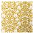 Guardanapo de Papel Estampado Arabescos Ouro e Branco 32,5x32,5xm com 20 Folhas - Ref 1240390 - Cromus - Imagem 1