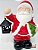 Papai Noel de Cerâmica Segurando Lanterna e Pinheiro - Com Led Vermelho Embutido - Coleção Luz Natal - Ref 1204856 Cromus - Imagem 2
