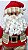 Papai Noel em Pé Segurando Pinheiro com Bola de Confete Dourado e Vermelho 65cm - Ref 1690143 - Cromus Natal - Imagem 2