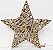 Estrela de Rattan Nude 30cm - Ref 1212013 - Cromus Natal - Imagem 1