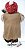 Boneco Papai Noel Rustico com Casaco de Pele Segurando Lamparina e Cajado 83Cm - Coleção Noéis - Ref 1594299 Cromus Natal - Imagem 4