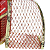 Fita Aramada Tela Vermelha e Dourada 6,3cm x 9,14cm - Fitas Natalinas - Ref 1317407 Cromus Natal - Imagem 2