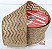 Fita Aramada Juta Missoni com Desenho Glitter Dourado 6,3cm x 9,14cm - Fitas Natalinas - Ref 1512181 Cromus Natal - Imagem 1